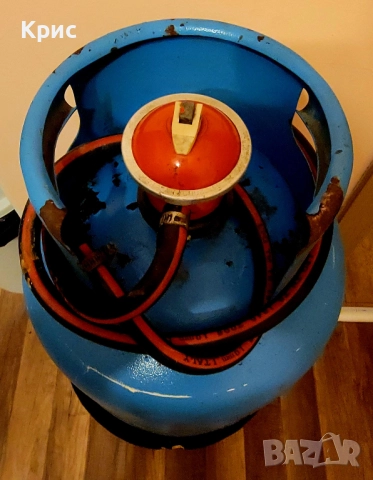 Битова газова бутилка с два редицира, снимка 2 - Котлони - 52643450