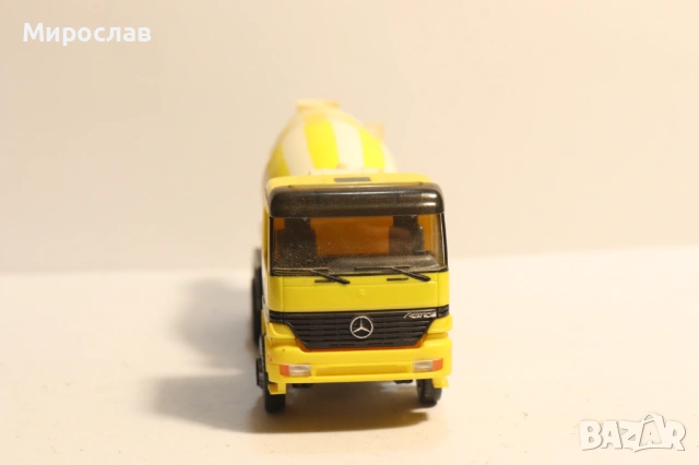 HERPA H0 1/87 MERCEDES БЕТОНОВОЗ МИКСЕР МОДЕЛ КАМИОН., снимка 2 - Колекции - 53537367