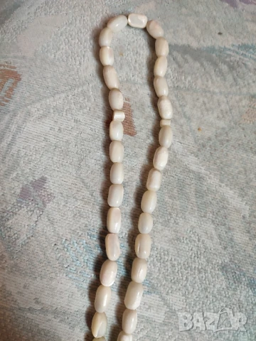 Стара седефена броеница с оригиналния пискюл, снимка 3 - Антикварни и старинни предмети - 50399344