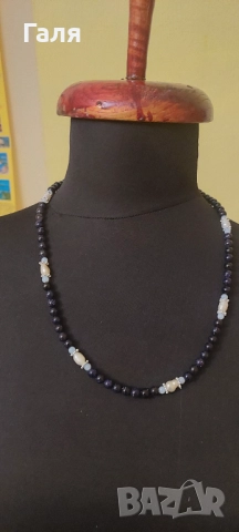 Часовник-бижу с перли и бижута с перли и естествени камъни , снимка 6 - Дамски - 51429222