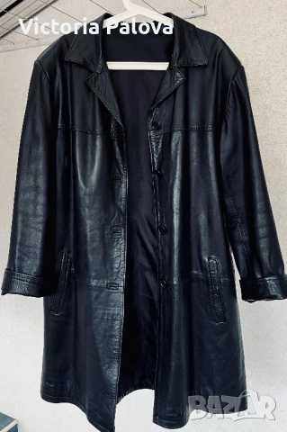 Луксозно пролетно яке/манто от мека агнешка кожа, снимка 2 - Якета - 53981857