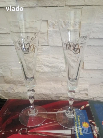 Юбилейни чаши от 2000г. пълен комплект, снимка 3 - Чаши - 51094744