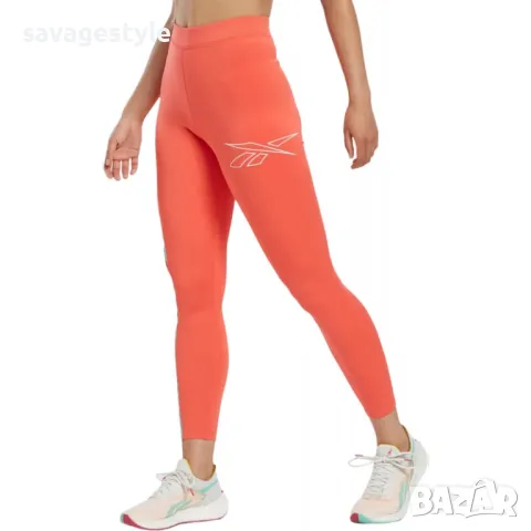 Дамски клин REEBOK Running Vector Leggings Orange, снимка 3 - Клинове - 48497490