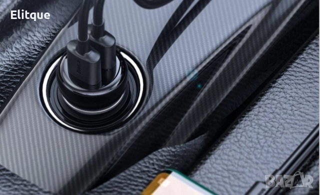 USB Зарядно устройство и трансмитер за кола с цифров дисплей, снимка 3 - Друга електроника - 52819822