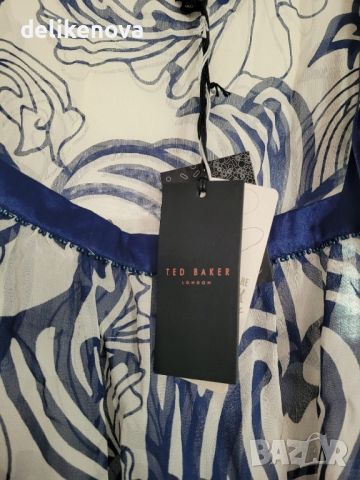 TED BAKER. Size M Нова 100% Коприна, снимка 1 - Ризи - 46116726