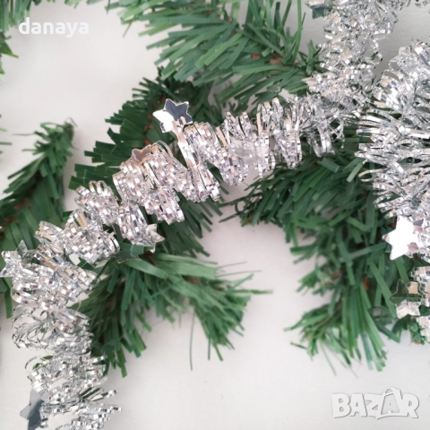 6189 Изящен коледен гирлянд със звездички, 2 метра, снимка 5 - Декорация за дома - 52503304