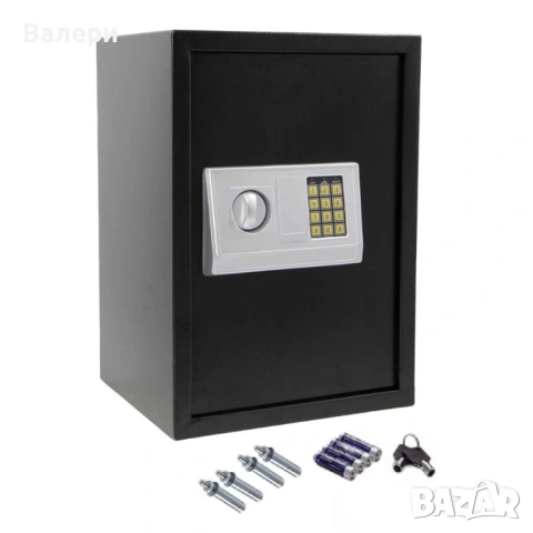Електронен сейф 43L с аварийни ключове и монтажни болтове – Сигурност и защита за ценни вещи, снимка 4 - Други - 53201667