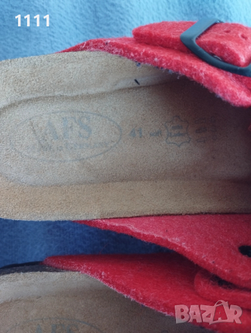 Немски чехли-кожа и вълна., снимка 3 - Пантофи - 48254368