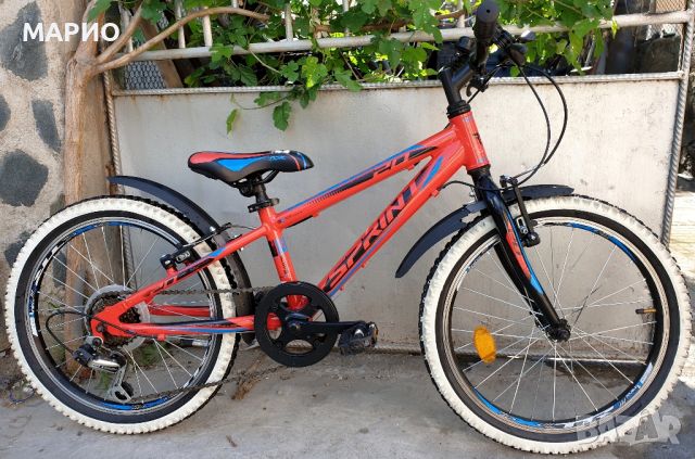 Алуминиев 20 цола Детски велосипед Sprint hattrick като нов, снимка 2 - Велосипеди - 45526876