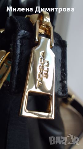 Оригинална чанта Tosca Blu естествена кожа , снимка 14 - Чанти - 46400170
