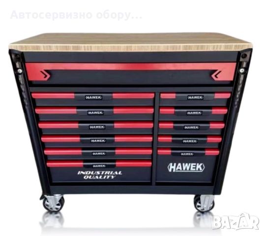 Професионален шкаф с инструменти HAWEK с 12 чекмеджета, снимка 3 - Други инструменти - 46367944