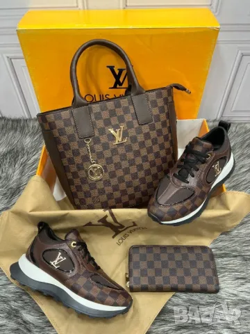 дамски маратонки, чанта / раница и портмоне louis vuitton , снимка 6 - Чанти - 46877778