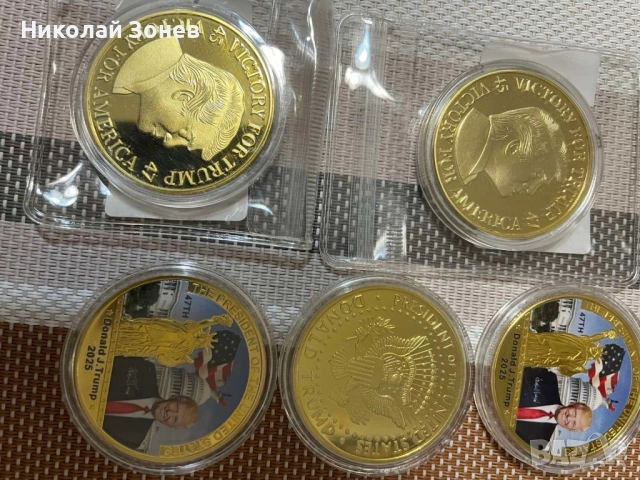 Сувенирни монети Доналд Тръмп 2025, снимка 7 - Колекции - 51485106