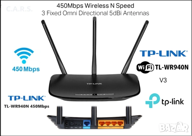 Wi-Fi Рутер TP-Link TL-WR940N 450 Mbps