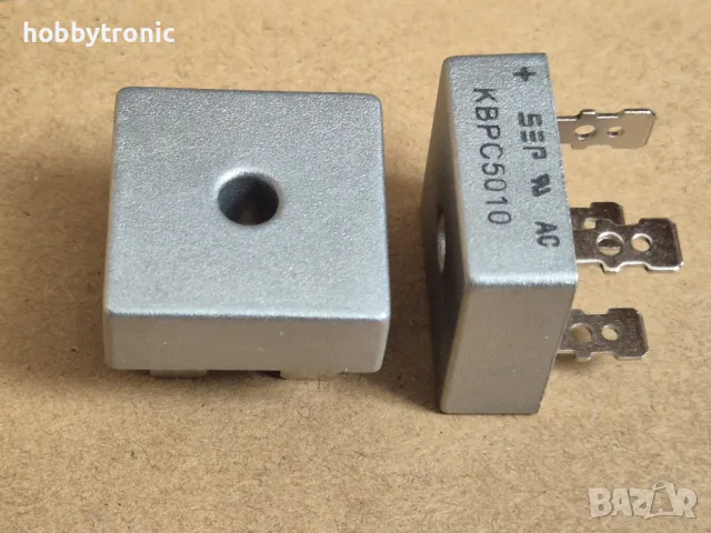 Мостов изправител по схема грец KBPC5010, 1000V, 50A, снимка 2 - Друга електроника - 49870275