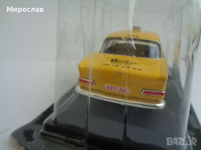 1:43 MERCEDES 200 BRUXELLES 1962 КОЛИЧКА ИГРАЧКА ТАКСИ МОДЕЛ, снимка 4 - Колекции - 46006009