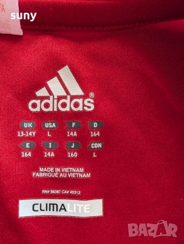 Тениска adidas футболна 13-14г, снимка 3 - Детски тениски и потници - 46640376