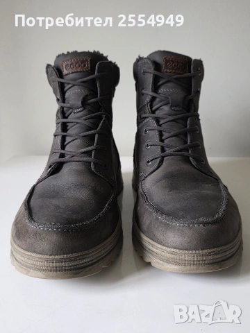 Ecco кожени боти 46 номер, снимка 5 - Мъжки ботуши - 54029078