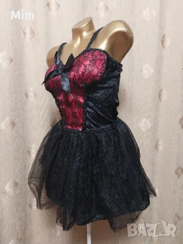 S/M Черна,къса  рокля , снимка 4 - Рокли - 49789297