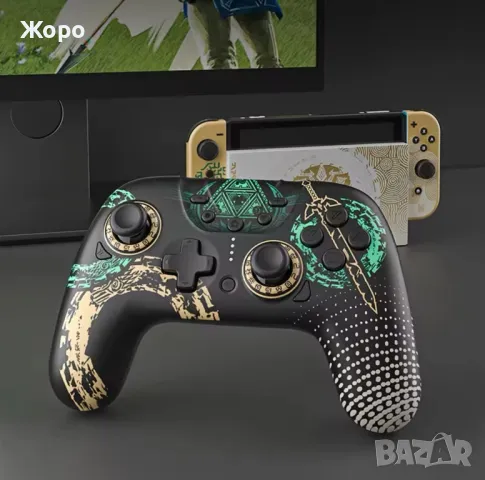 Nintendo switch pro controller zelda tears of the kingdom, снимка 1 - Аксесоари - 49241843