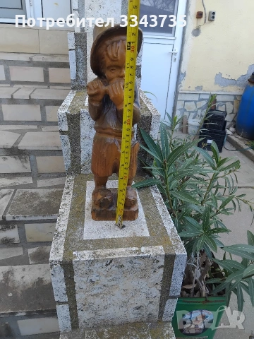 Винтидж фигура дърворезба., снимка 6 - Статуетки - 54178331