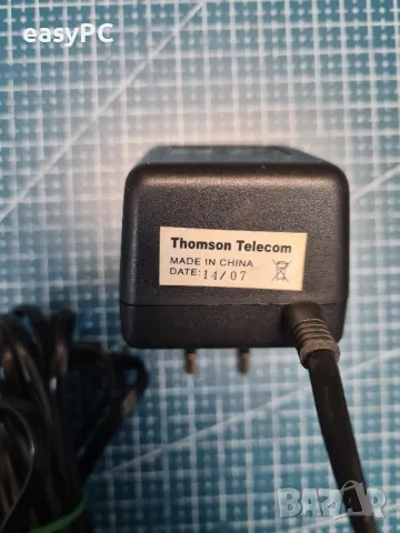 Оригинален захранващ адаптер THOMSON TELECOM MHH41-01-01 6.5VDC 50mA 9VAC 50mA , снимка 2 - Друга електроника - 48282100