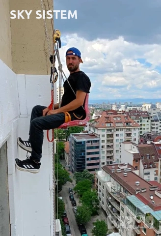 Топлоизолация от алпинисти скеле ремонт на фуги и фасади алпинист, снимка 4 - Ремонти на апартаменти - 53622782