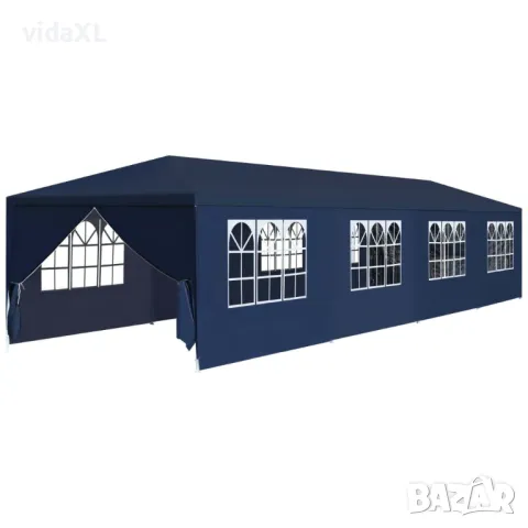 vidaXL Градинска шатра, 3x12 м, синя（SKU:91430）, снимка 1 - Градински мебели, декорация  - 48495411