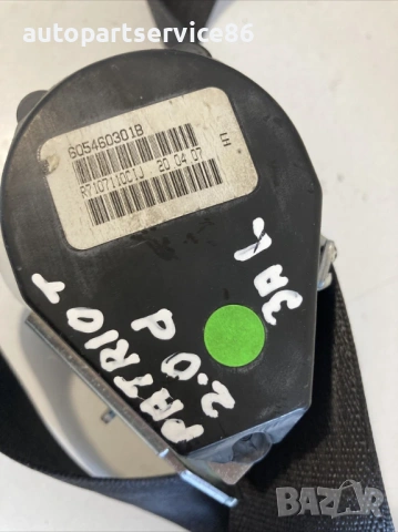 Заден ляв колан за седалка за Jeep Patriot 2.0 Crdi (2008) 605460301B , снимка 3 - Части - 53590845