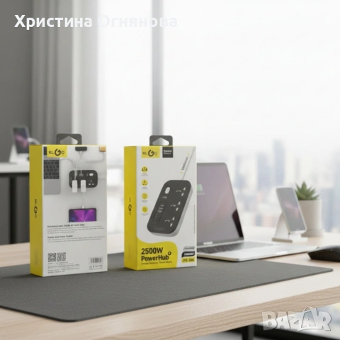 Разклонител KL GO PS-300 2500W с USB зареждане и защита за безопасност и комфорт в дома и офиса, снимка 2 - Друга електроника - 53389664