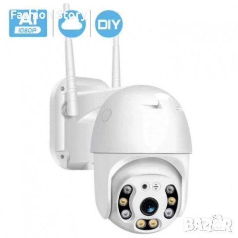 Водоустойчива,  безжична камера с нощно видеонаблюдение и запис на карта, снимка 4 - Други - 51499697