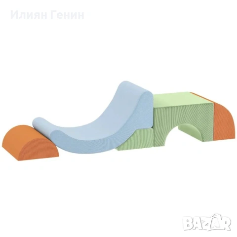 AIYAPLAY Комплект от 5 меки строителни блокчета за малки деца