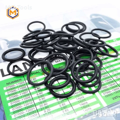 Комплект уплътнения О-пръстени в кутия – 435бр., снимка 3 - Други инструменти - 50811549