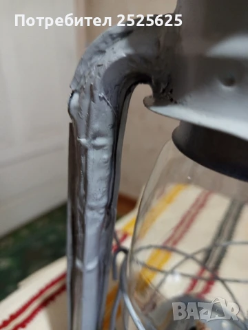 Стар български газен фенер, снимка 4 - Лампи за таван - 51307134