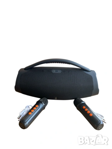 Преносима Bluetooth тонколонка BOOMS BOX 3 с безжични микрофони, снимка 3 - Bluetooth тонколони - 53490424