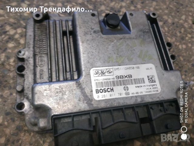 ECU FORD FOCUS 1.6 TDCI ,0 281 011 701, 0281011701, 6M51-12A650-NB, 6M51 12A650 NB компютър форд фок, снимка 2 - Части - 45202413