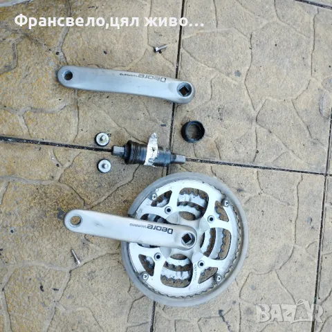 Курбел за велосипед колело със средно Shimano deore , снимка 1 - Части за велосипеди - 47152860