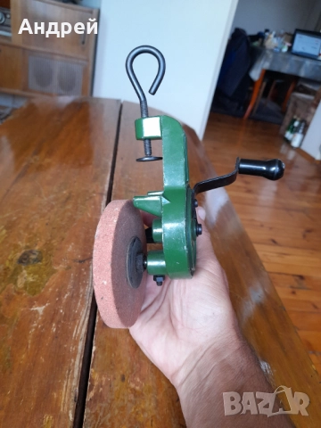 Стар ръчен шмиргел #2, снимка 4 - Антикварни и старинни предмети - 51995543