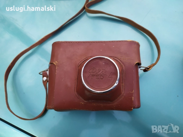 Стар фотоапарат Фед4, снимка 5 - Антикварни и старинни предмети - 52606562