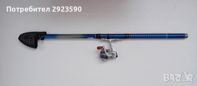 Пръчка за перо с малка макара, снимка 2 - Въдици - 53067271