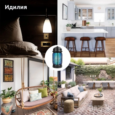 Електрически уред против комари и насекоми Bug Zapper QH50A-20W – 20W, обхват 80м, снимка 3 - Други - 51995286