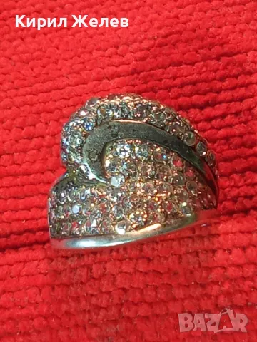 РАЗКОШЕН СКЪПОЦЕНЕН СРЕБЪРЕН ПРЪСТЕН СРЕБРО 925 ОБСИПАН с ИСКРЯЩИ ЮВЕЛИРНО ФАСЕТИРАНИ ЦИРКОНИ 41780, снимка 15 - Пръстени - 49886391