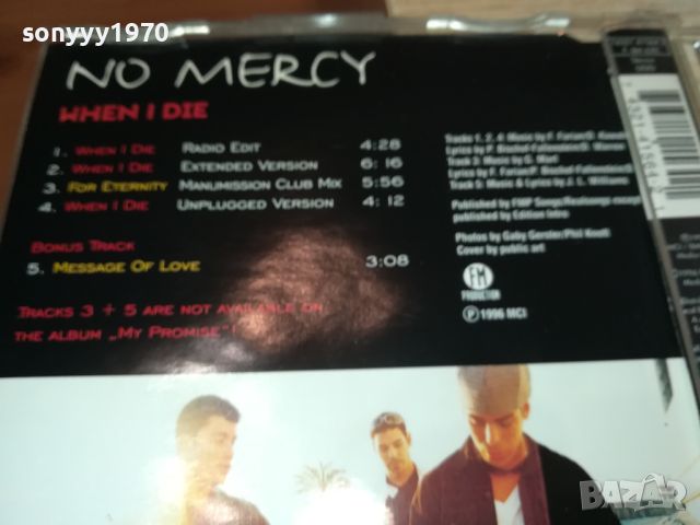 NO MERCY-CD ВНОС GERMANY 1107241329, снимка 10 - CD дискове - 46547255