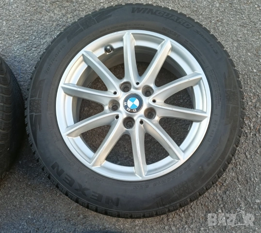 4 бр. джанти 16", 5x112 66 mm с зимни гуми 202/60/16, снимка 4 - Гуми и джанти - 53842726