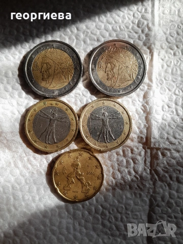 редки евромонети италия