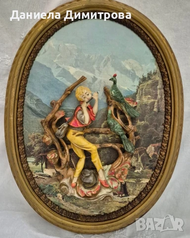 3Д стенна картина " Момчето с флейтата", Италия