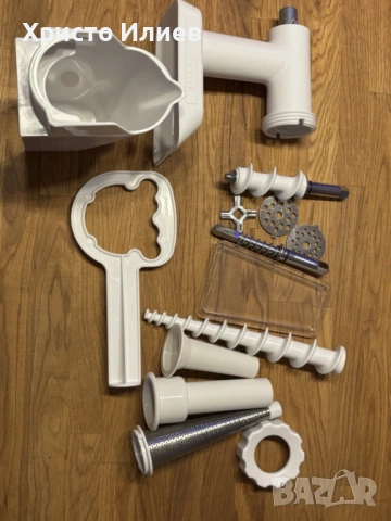 Планетарен миксер KitchenAid Artisan 5KSM150 с месомелачка комплект, снимка 3 - Миксери - 53229328