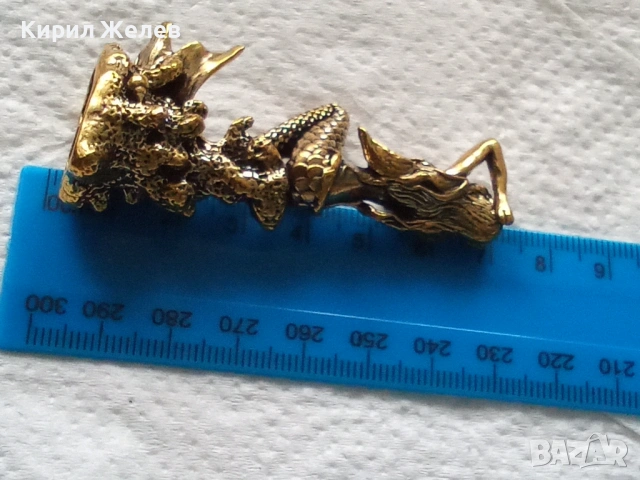 Бронзова фигурка статуетка на русалка 52780, снимка 5 - Антикварни и старинни предмети - 53221014