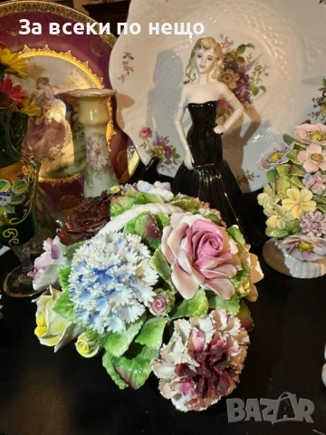 Royal Doulton England Circa 1966 - “ Грандиозната цветна кошница” Код P1666, снимка 7 - Антикварни и старинни предмети - 52933030