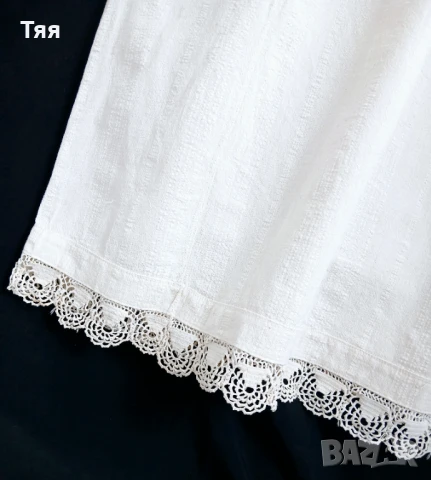 Кенарена риза/сукман с дантела , снимка 4 - Антикварни и старинни предмети - 50840629